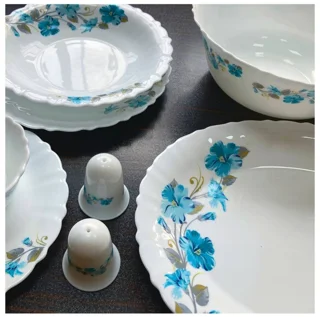 سرویس آرکوپال 28 پارچه پارس اپال کد768 طرح جوبا فیروزه ای